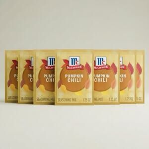 7 x McCormick Pumpkin Chili, 1.25 oz Bag Limited Edition EXP July 2027